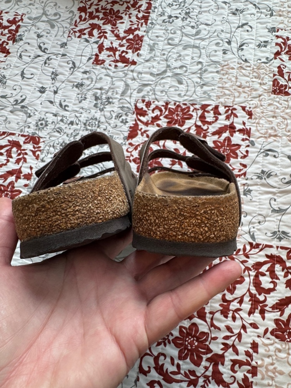 Birkenstock The Florida Brown Three-Strap Slide Sandals - Picture 4 of 6
